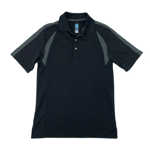 PGA Tour Other - PGA Tour Golf Polo Shirt Men's Size S Black Airflux Short Sleeve Moisture Wick